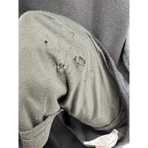 Columbia Pullover Men MEDIUM Grey Black Fleece Quarter Snap Long Sleeve - Picture 3 of 9